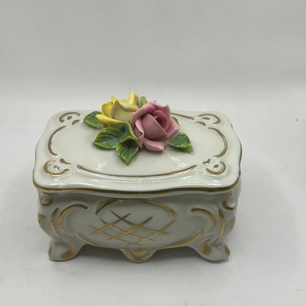 Dresden Porcelain Trinket Box